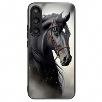 Coque Samsung Galaxy S25 Plus 5G Verre Trempé Cheval Gris