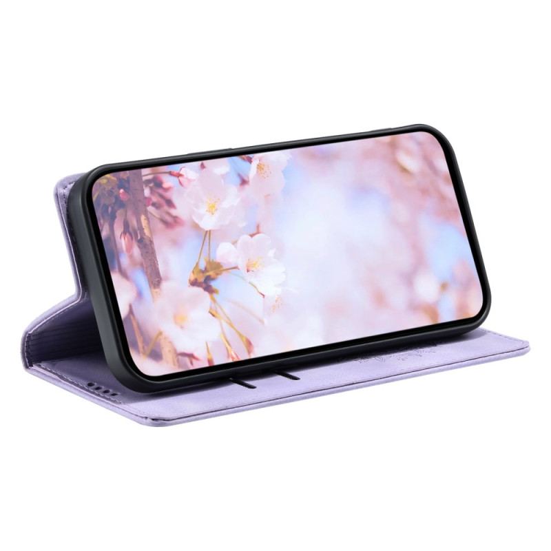 Flip Cover Samsung Galaxy S25 Plus 5G Effet Daim Mandala