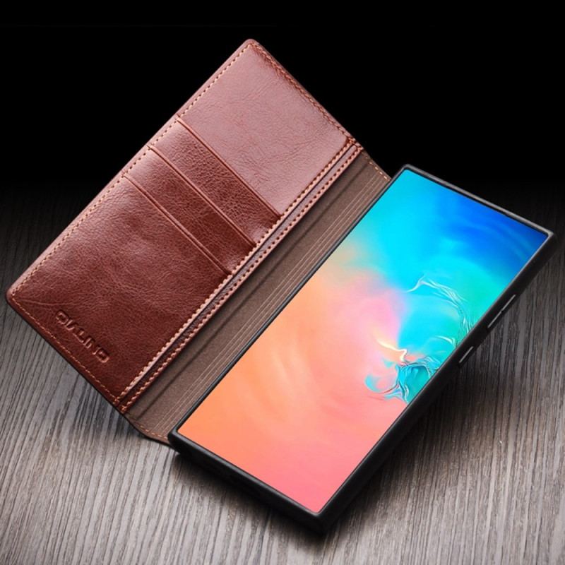 Flip Cover Samsung Galaxy S25 Plus Vrai Cuir