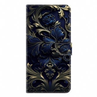 Housse métallique Fleur Bleue