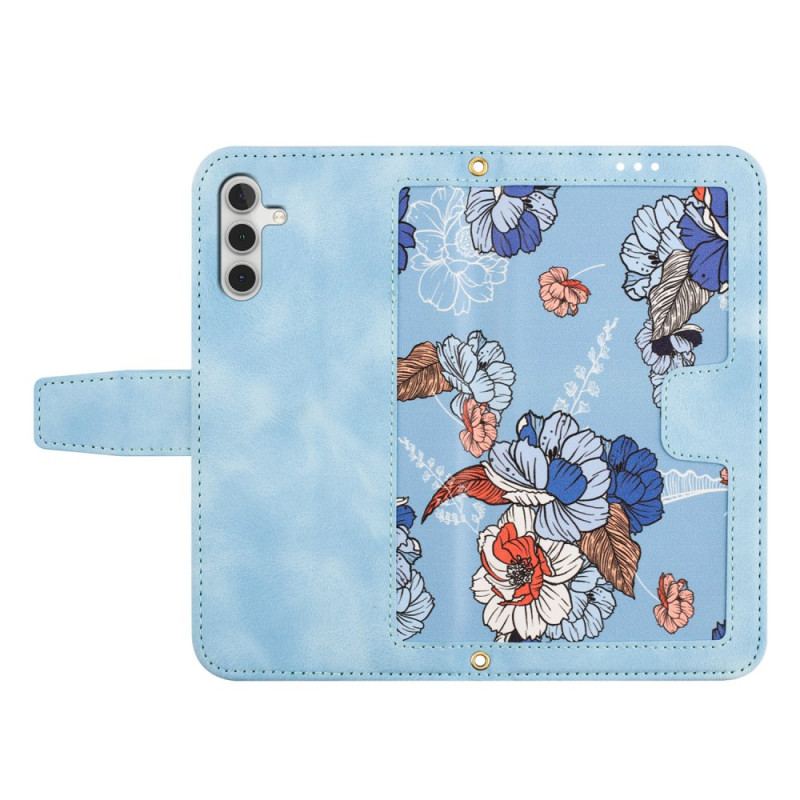 Housse Samsung Galaxy S25 Plus 5G Design Floral avec Lanière