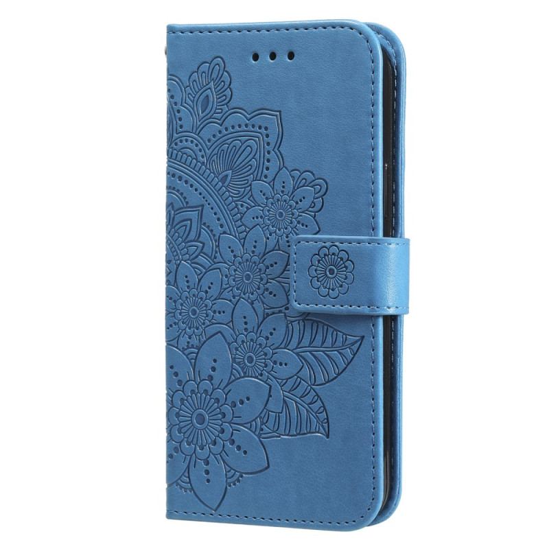 Housse Samsung Galaxy S25 Plus 5G Design Floral à Lanière