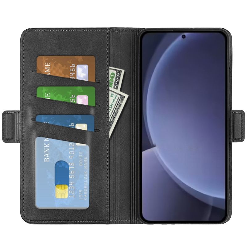Housse Samsung Galaxy S25 Plus 5G Double Fermoir