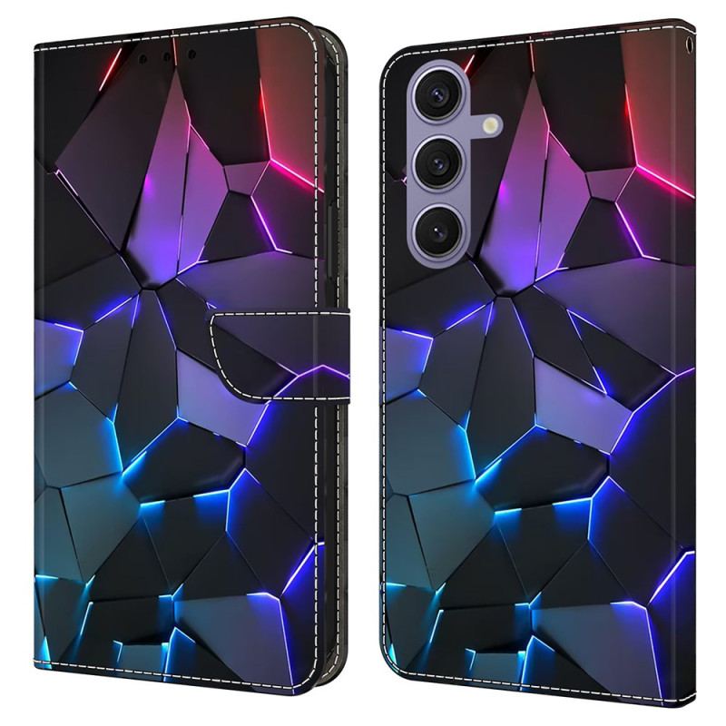 Housse Samsung Galaxy S25 Plus 5G Fissures Bleues