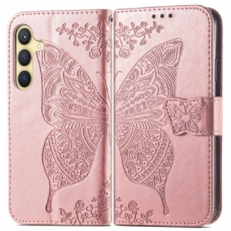 Housse Samsung Galaxy S25 Plus 5G Papillon Dentelle