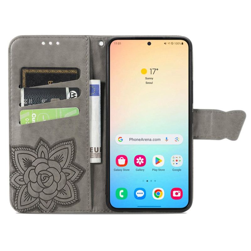 Housse Samsung Galaxy S25 Plus 5G Papillon Dentelle