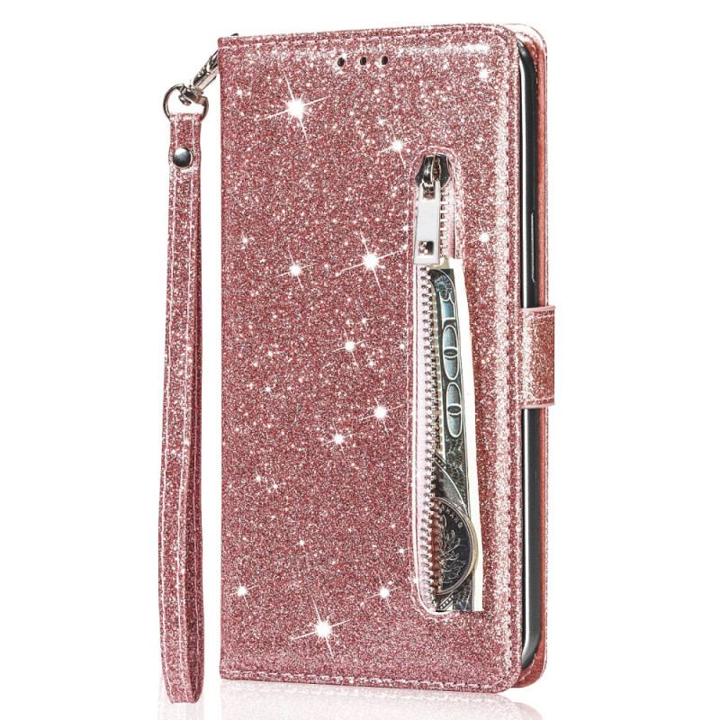 Housse Samsung Galaxy S25 Plus 5G Porte-Monnaie Paillettes