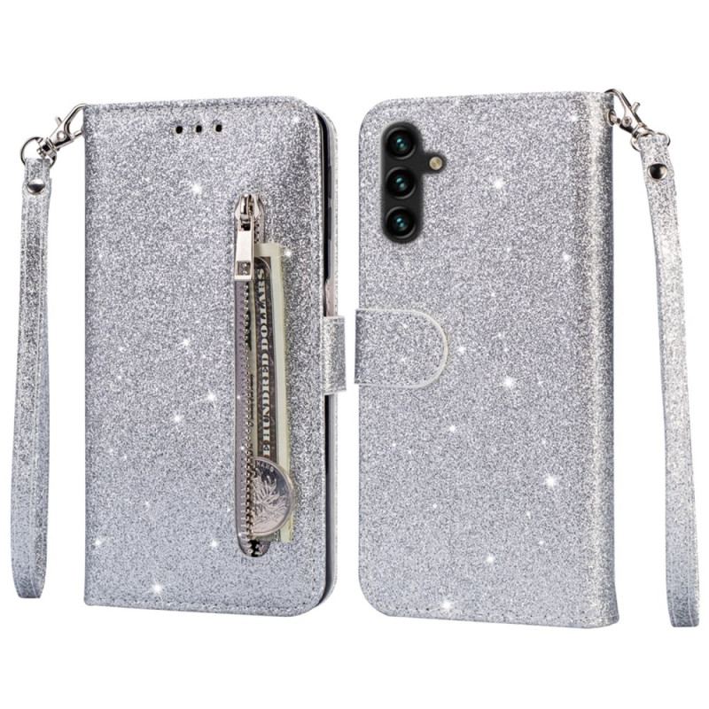 Housse Samsung Galaxy S25 Plus 5G Porte-Monnaie Paillettes