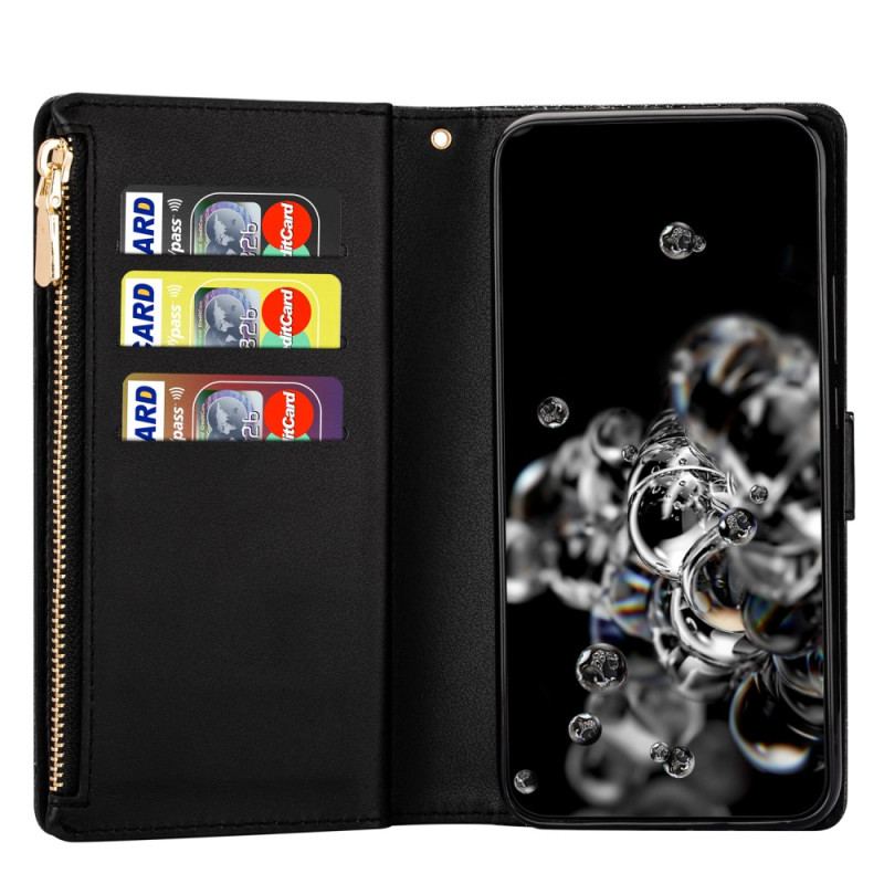 Housse Samsung Galaxy S25 Plus 5G Portefeuille Paillettes