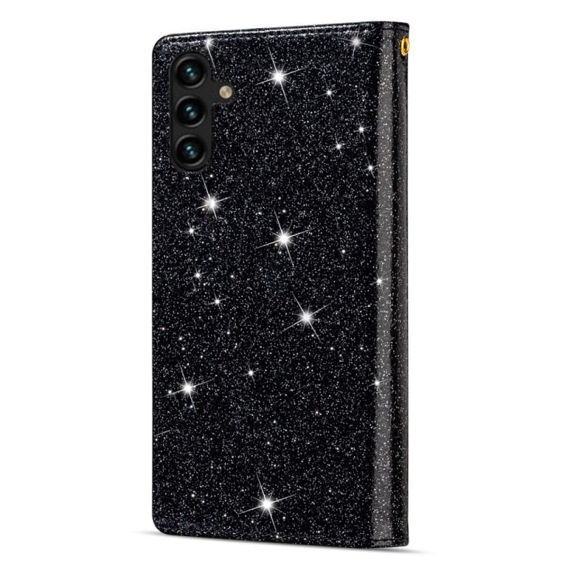 Housse Samsung Galaxy S25 Plus 5G Portefeuille Paillettes