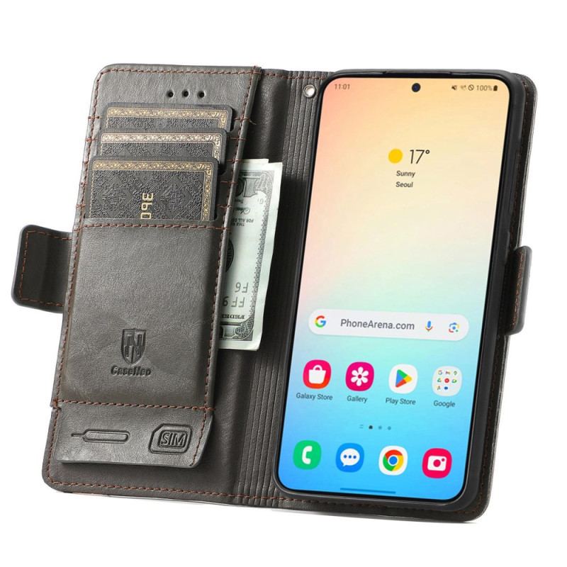 Housse Samsung Galaxy S25 Plus 5G Portefeuille RFID CASENEO