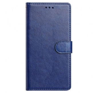 Housse Samsung Galaxy S25 Plus 5G Simili Cuir Uni avec Lanière