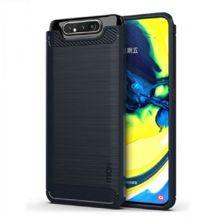 Coque Samsung Galaxy A90 / A80 Fibre Carbone Brossée MOFI