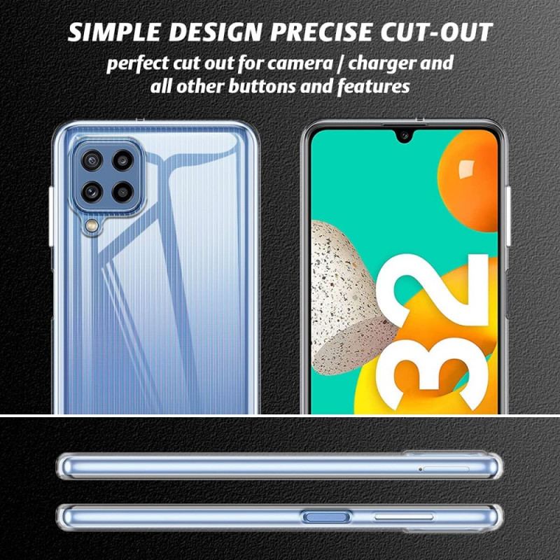 Coque Samsung Galaxy M32 Combo Coque et Verre trempée Écran