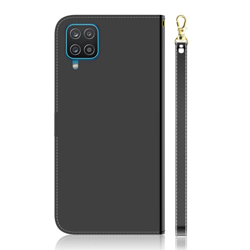 Housse Samsung Galaxy M32 Simili Cuir Couverture Miroir