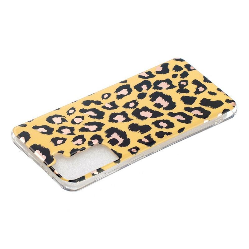 Coque Samsung Galaxy S21 Plus 5G Marbre Style Léopard