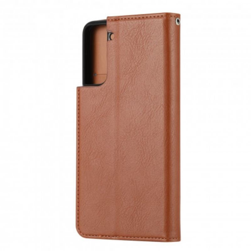 Flip Cover Samsung Galaxy S21 Plus 5G Simili Cuir Porte-Cartes