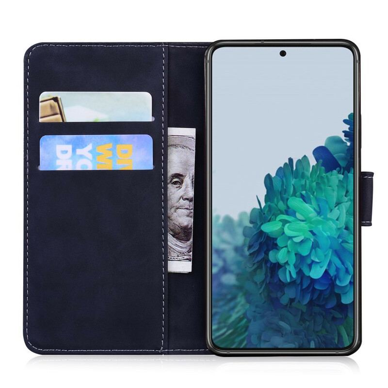 Housse Samsung Galaxy S21 Plus 5G Empreinte Face de Tigre