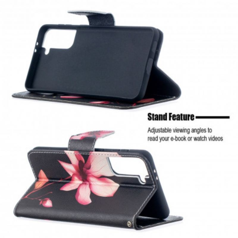 Housse Samsung Galaxy S21 Plus 5G Fleur Rose