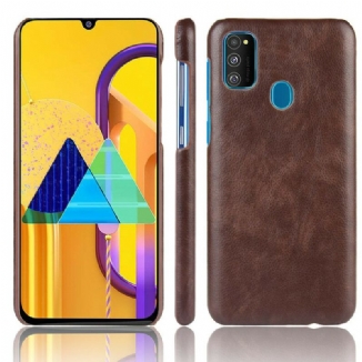 Coque Samsung Galaxy M21 Effet Cuir Litchi