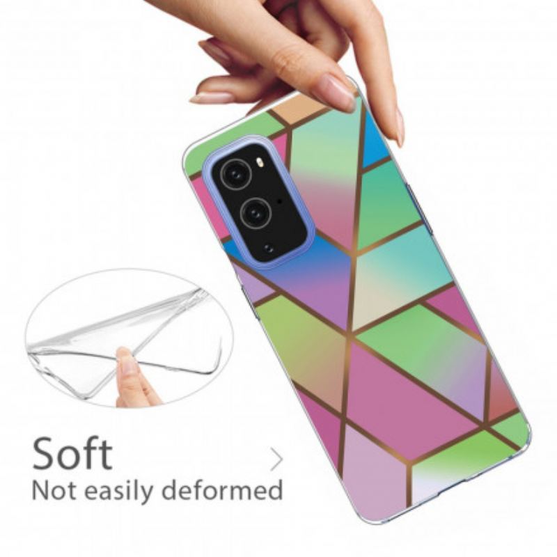 Coque OnePlus 9 Marbre Géométrique