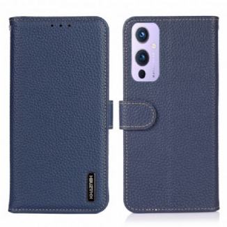 Housse OnePlus 9 Cuir Litchi KHAZNEH
