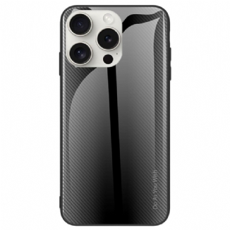 Coque iPhone 16 Pro Verre Trempé Fibre Carbone