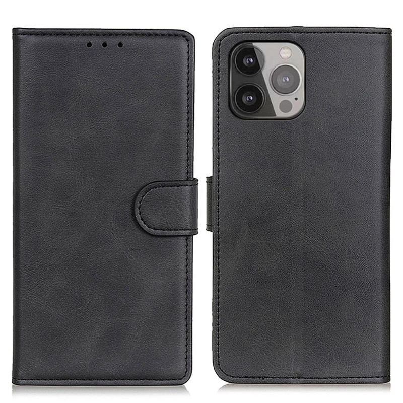 Housse iPhone 16 Pro Simili Cuir Mat