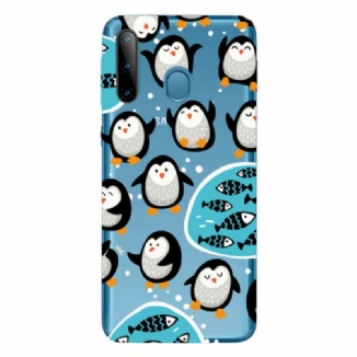 Coque Samsung Galaxy M11 Pingouins et Poissons