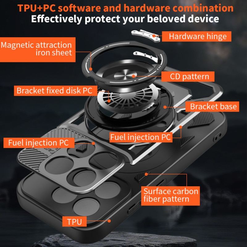 Coque Xiaomi 17 Magnétique avec Support Rotatif