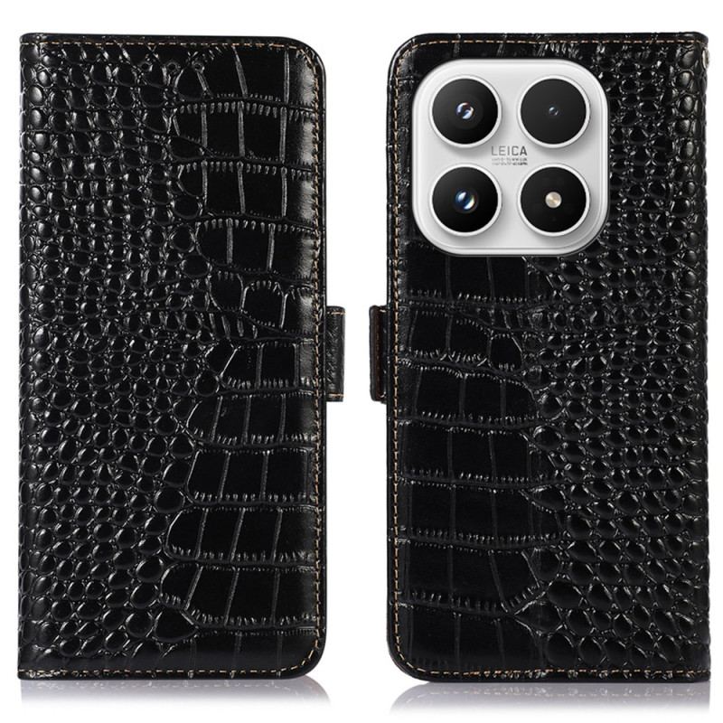 Housse Xiaomi 17 Cuir Effet Croco