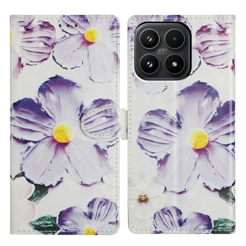 Housse Xiaomi 17 Fleurs Violettes