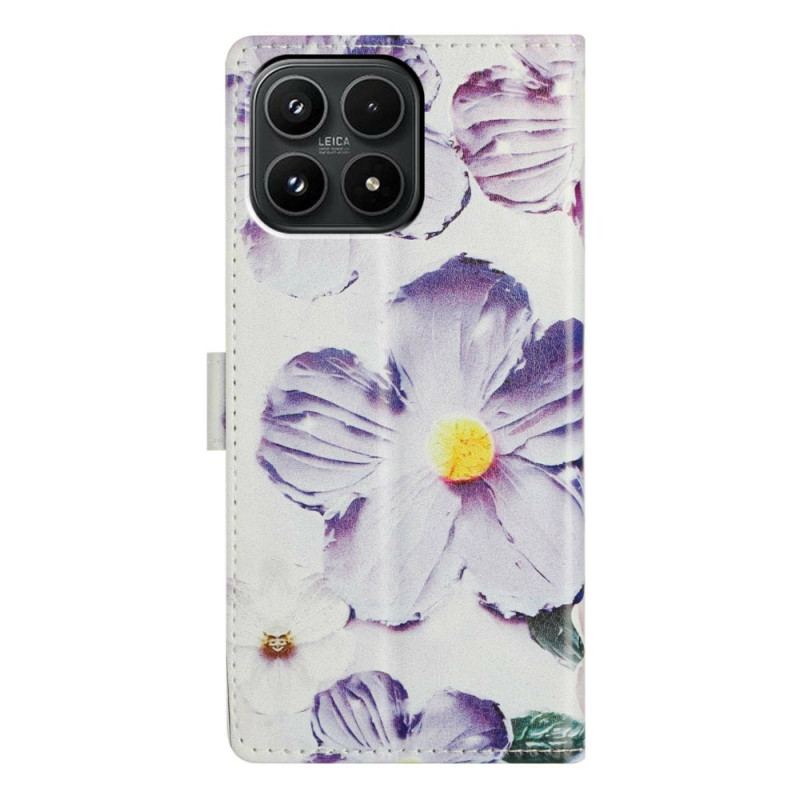 Housse Xiaomi 17 Fleurs Violettes