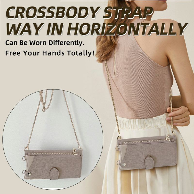 Housse Xiaomi 17 Miroir et Bandoulière Chaîne