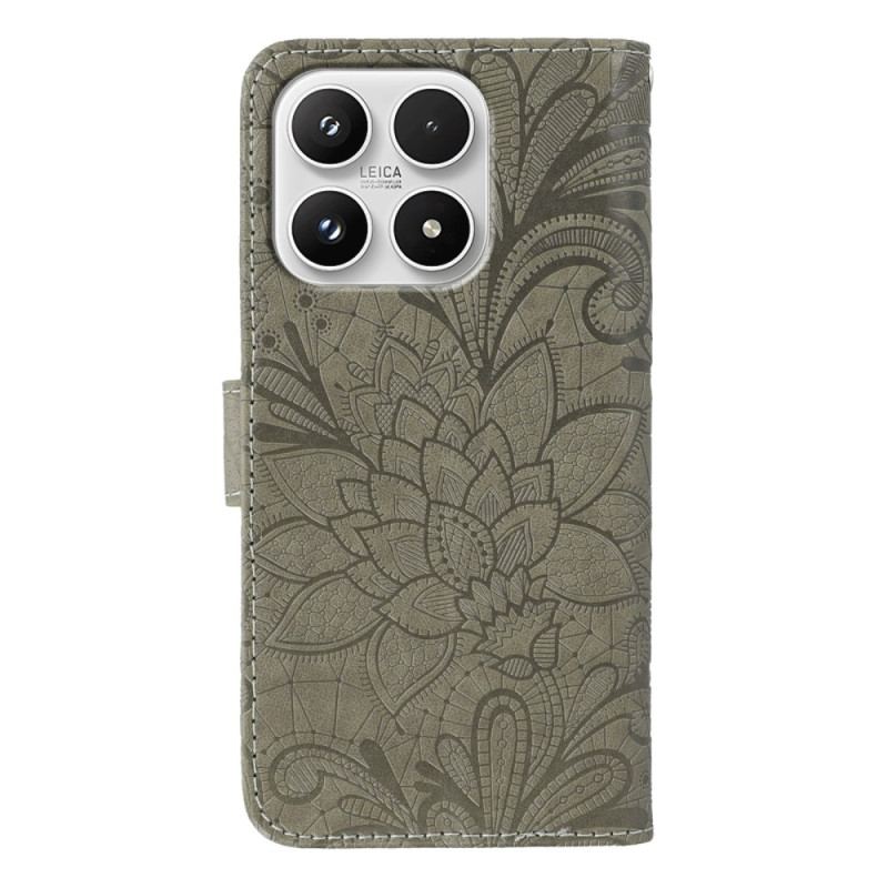 Housse Xiaomi 17 Motif Floral Dentelle