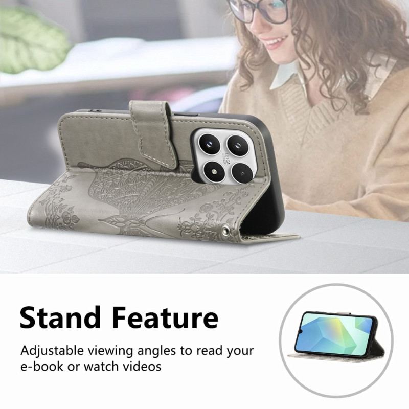 Housse Xiaomi 17 Papillon 3D et Strass