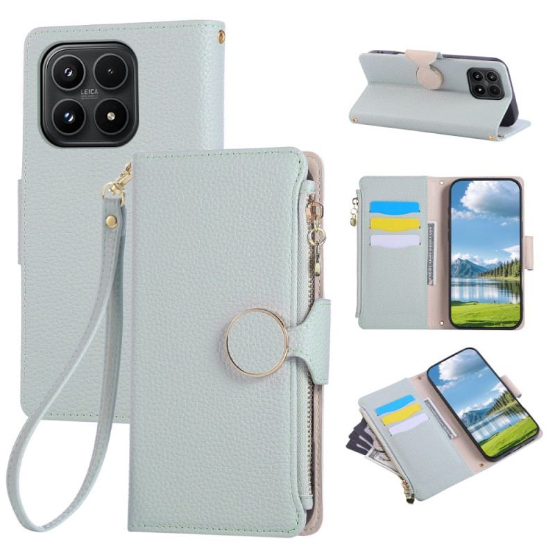 Housse Xiaomi 17 Portefeuille à Fermeture Éclair