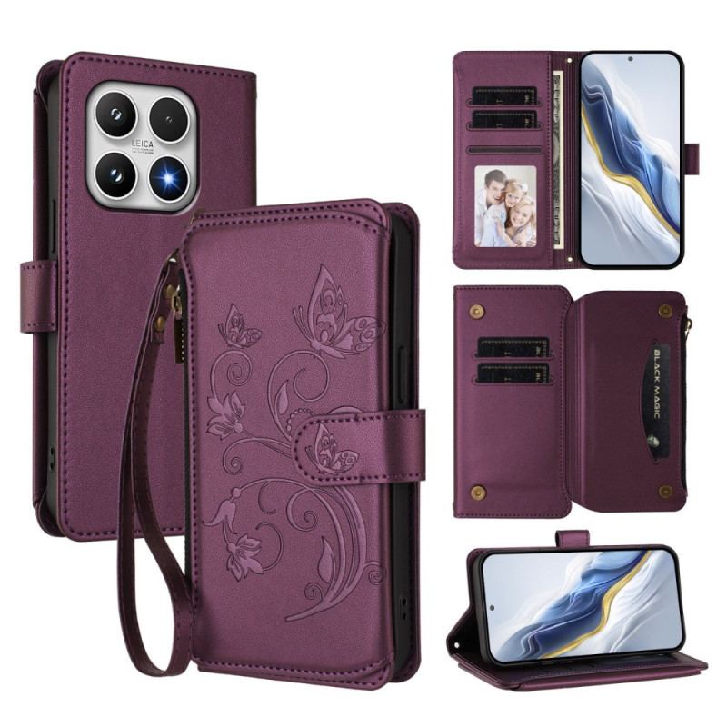 Housse Xiaomi 17 Portefeuille Floral
