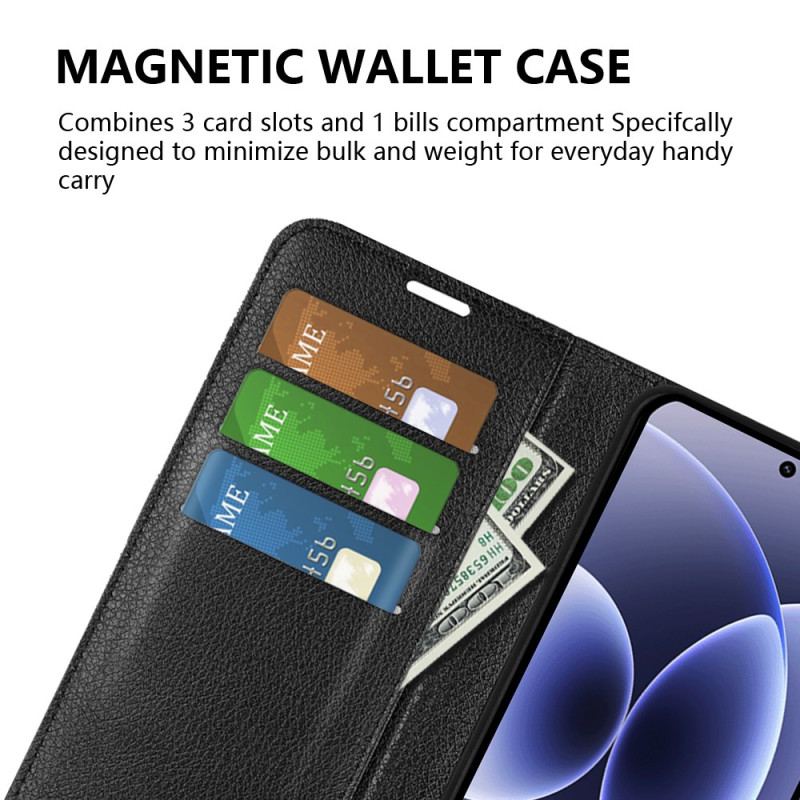 Housse Xiaomi 17 Simili Cuir Litchi Classique