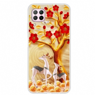 Coque Huawei P40 Lite Arbre Doré