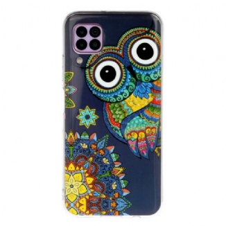 Coque Huawei P40 Lite Hibou Mandala Fluorescente