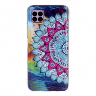 Coque Huawei P40 Lite Hibou Mandala Fluorescente