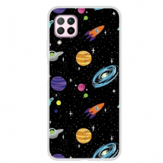 Coque Huawei P40 Lite Planète Galaxie
