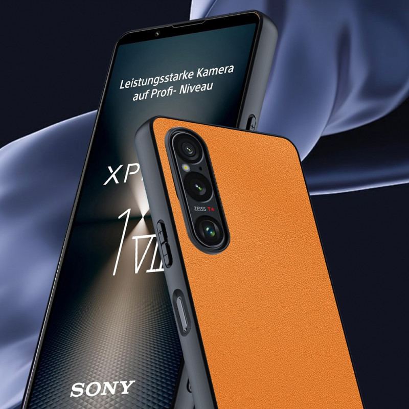 Coque Sony Xperia 1 VII Effet Cuir