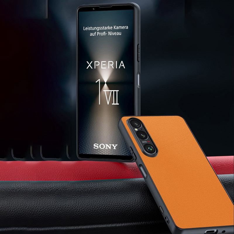 Coque Sony Xperia 1 VII Effet Cuir