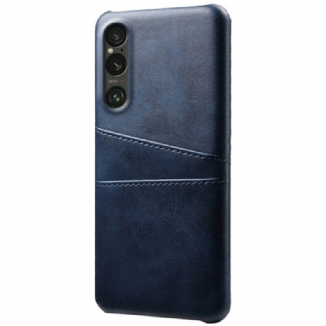 Coque Sony Xperia 1 VII Effet Cuir Porte-Cartes