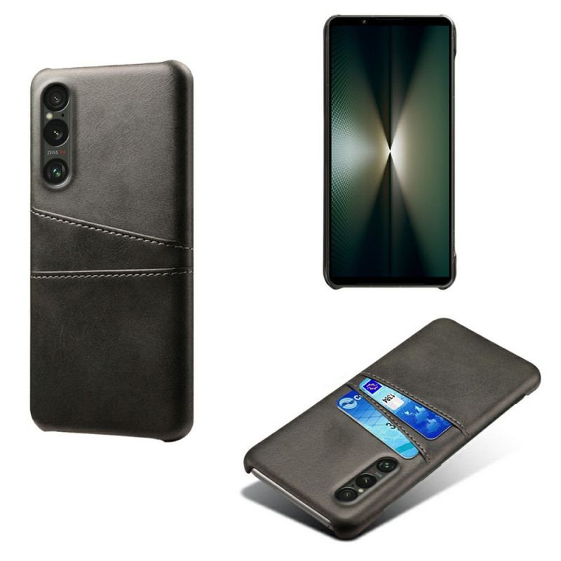 Coque Sony Xperia 1 VII Effet Cuir Porte-Cartes