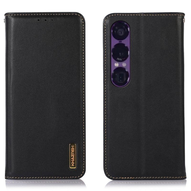 Flip Cover Sony Xperia 1 VII Cuir Nappa KHAZNEH