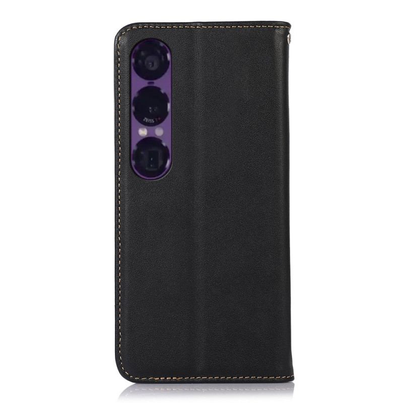 Flip Cover Sony Xperia 1 VII Cuir Nappa KHAZNEH