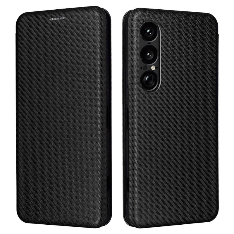 Flip Cover Sony Xperia 1 VII Fibre Carbone